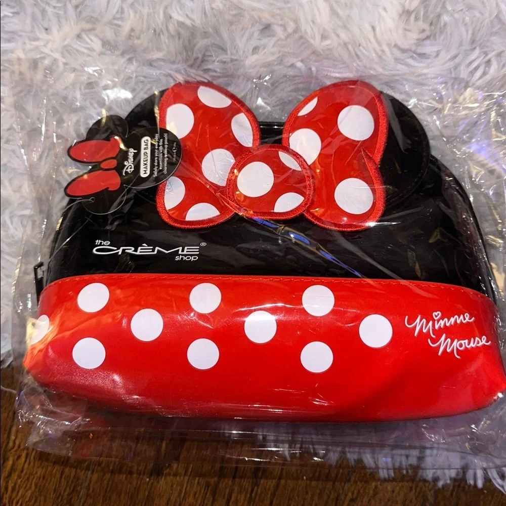 NWT The Crème Shop Minnie Mouse Cosmetic Bag Limited Edition NWT